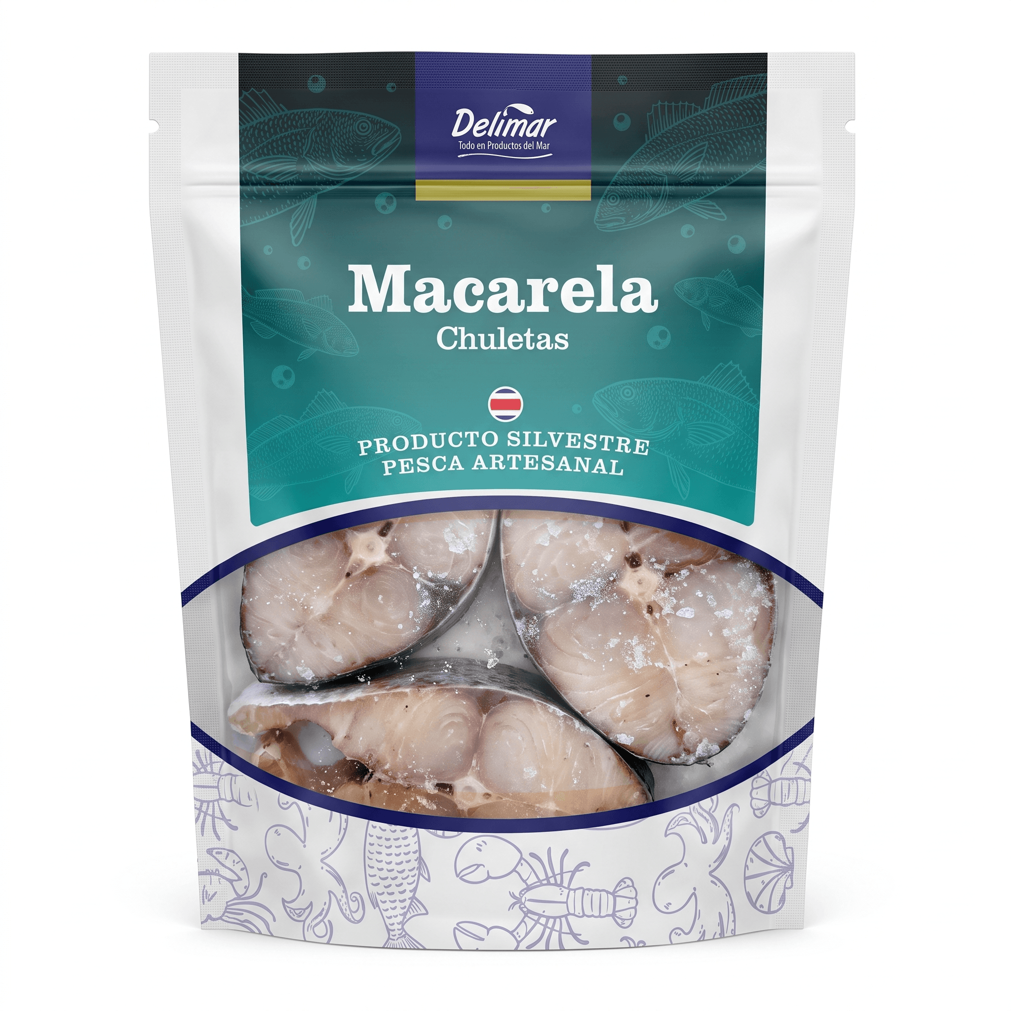 Macarela Chuleta — Cong. individual, con piel, sin espinas, Delimar