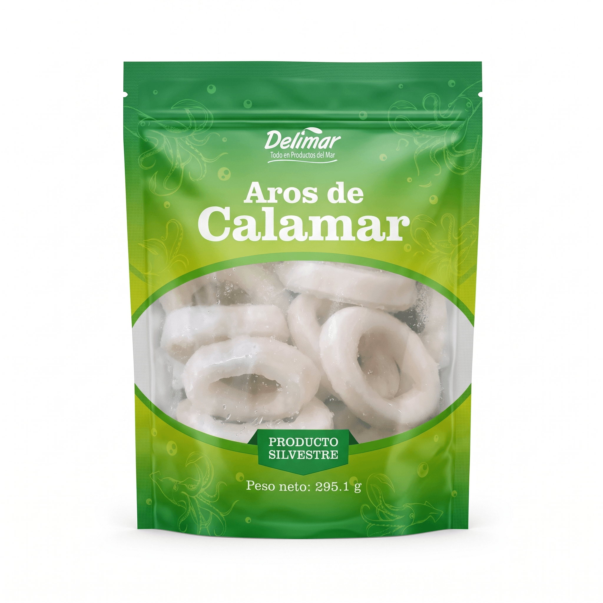 Calamar Aros — Cong. individual, sin piel, Delimar