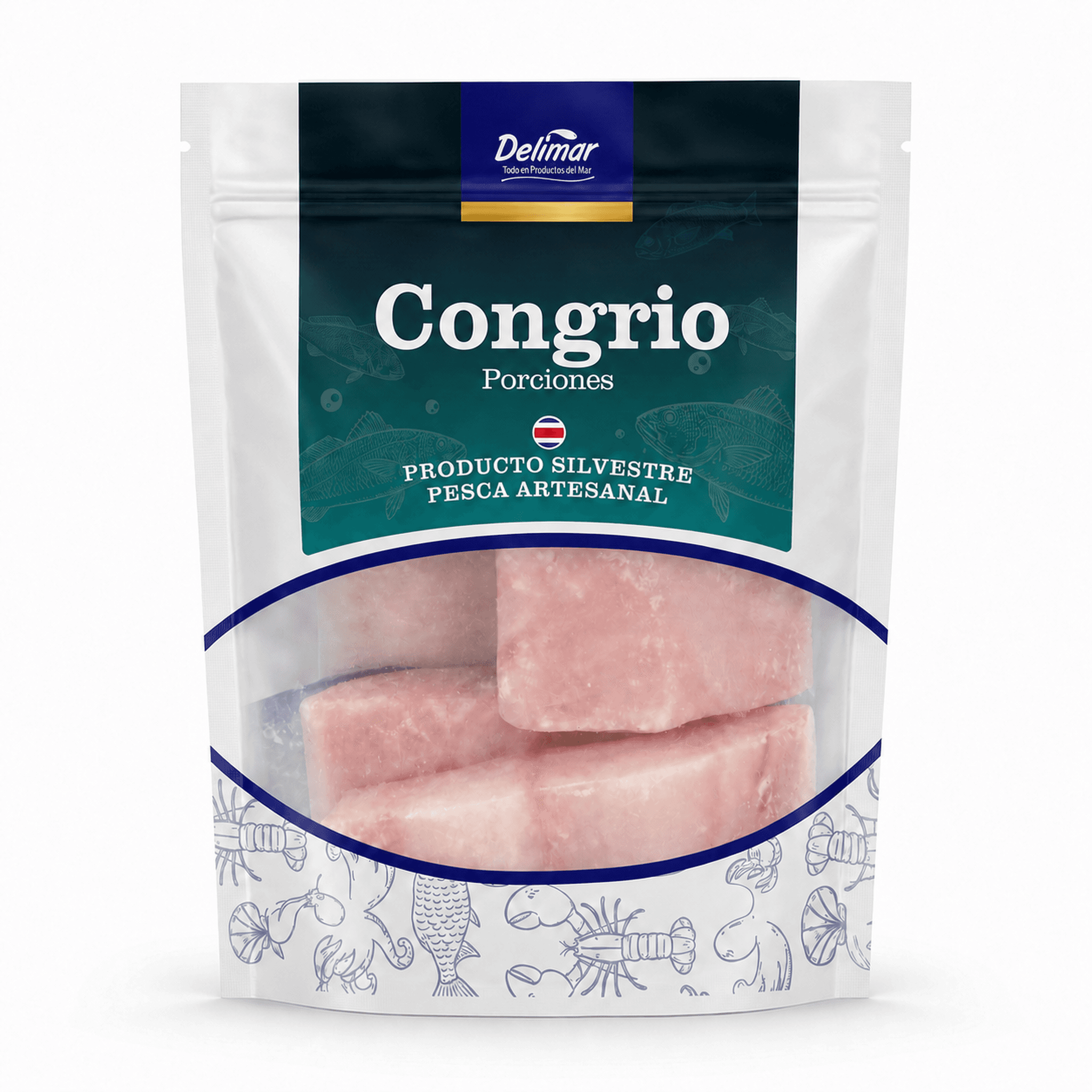 Congrio Porción — Cong. individual, sin piel, sin espinas, Delimar