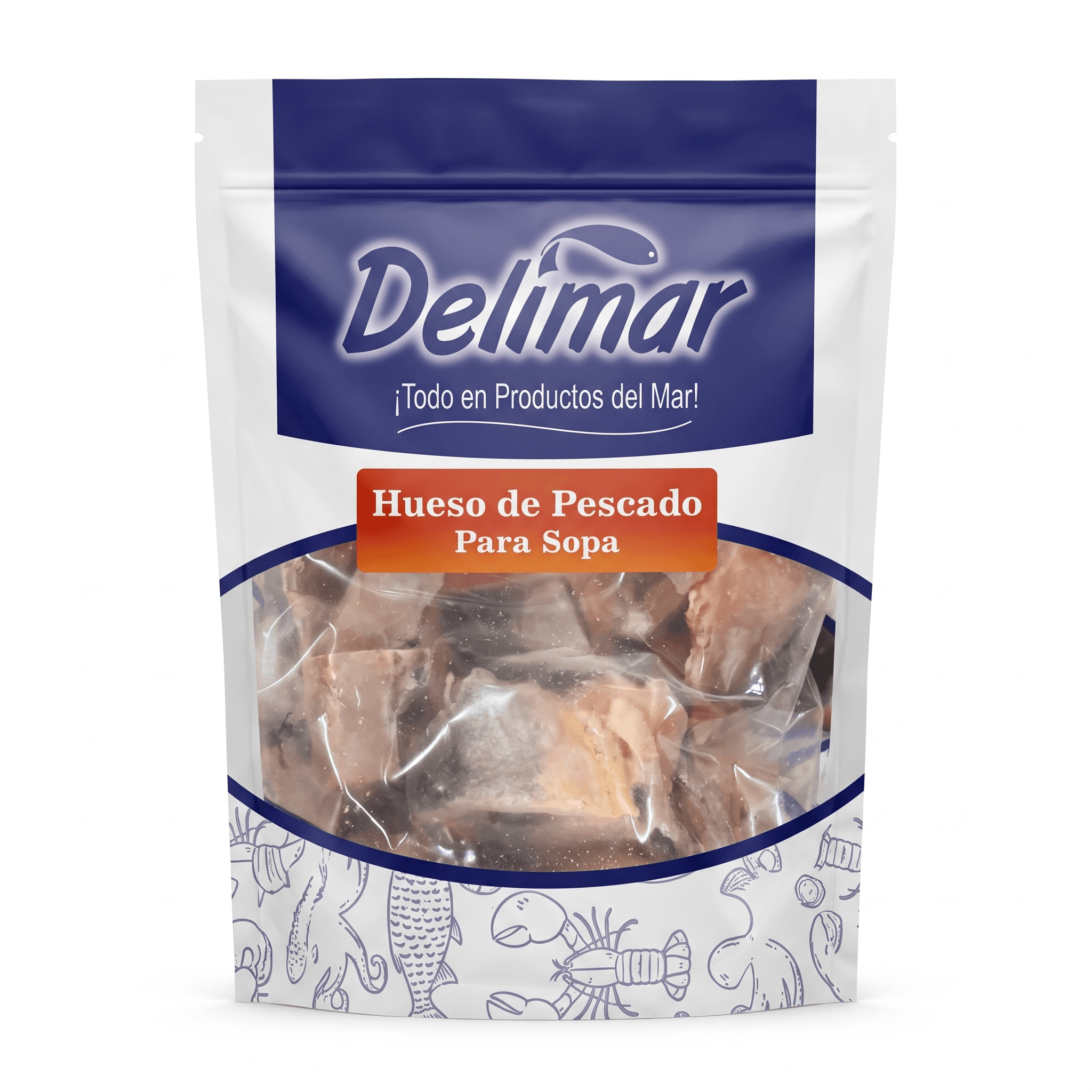 Pescado Mixto Huesos — Cong. individual, Delimar