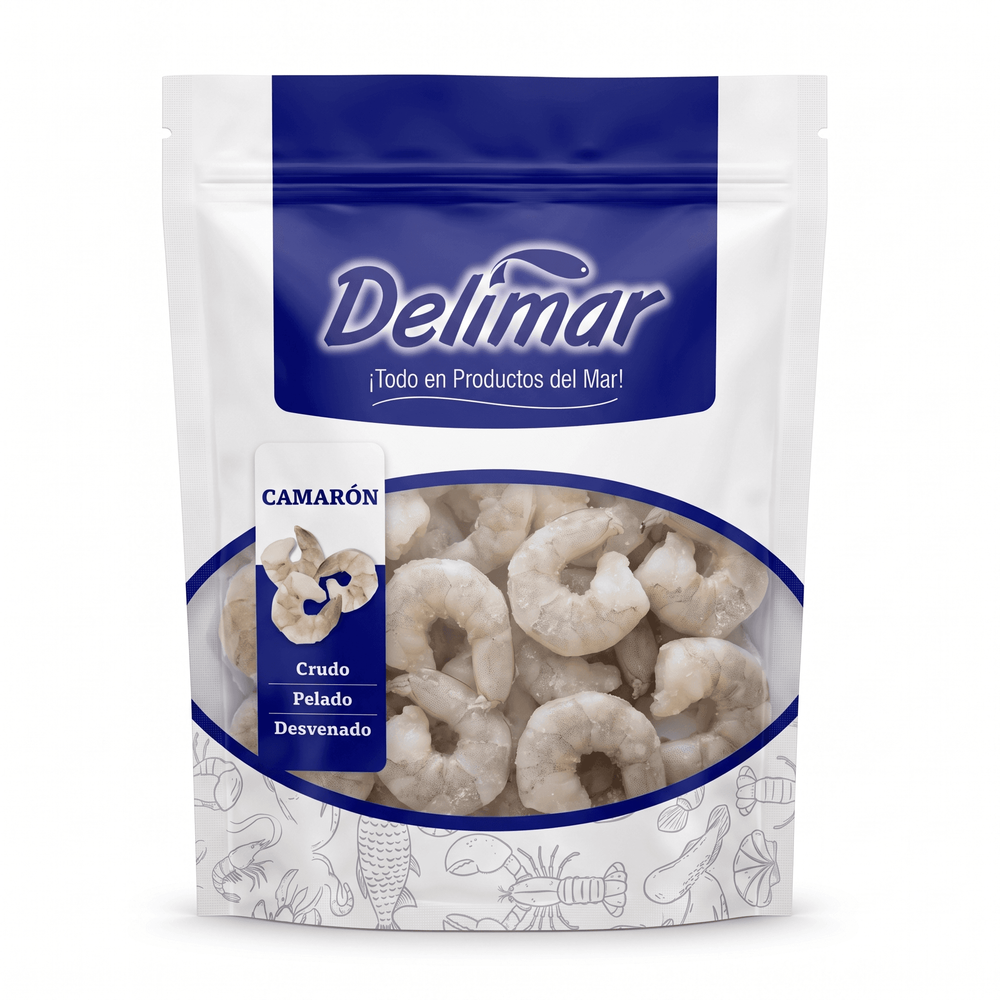 Camarón Cultivo — Crudo | PD | Talla variada, Delimar